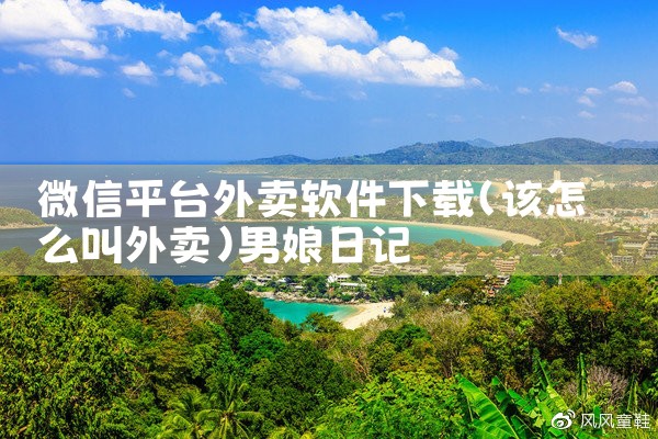 微信平台外卖软件下载|男娘日记