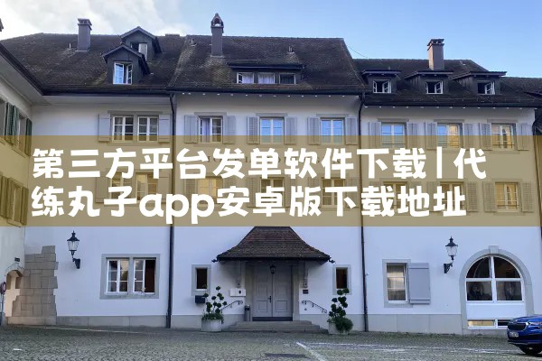 第三方平台发单软件下载
