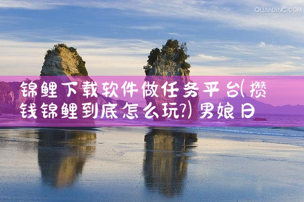 锦鲤下载软件做任务平台|男娘日记